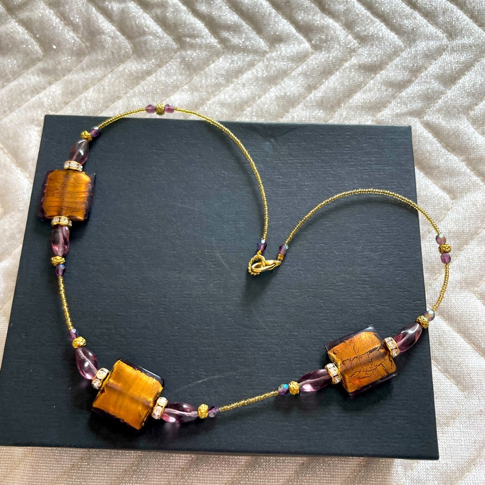 Italian Murano glass necklace
